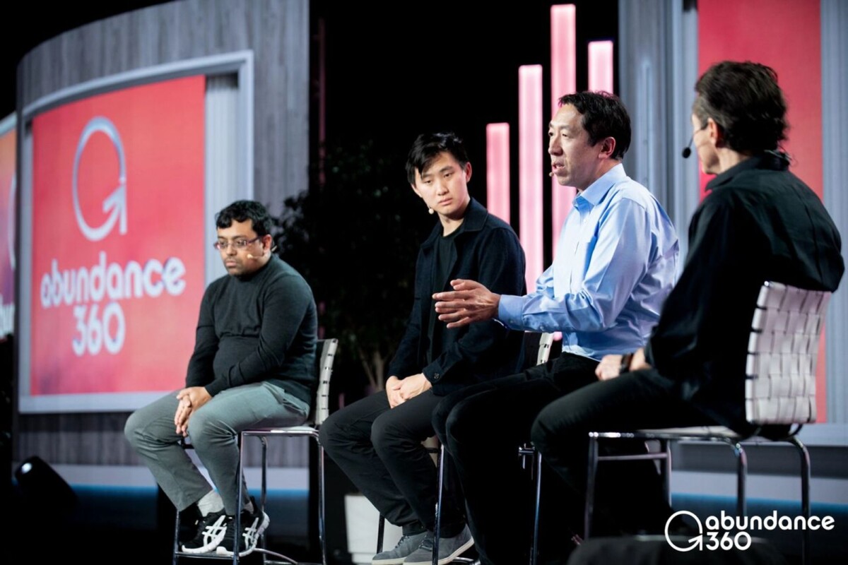 Emad Mostaque, Alexandr Wang, Andrew Ng